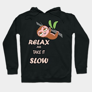 Funny Cute Slow Lazy Relaxed Sloth Hoodie